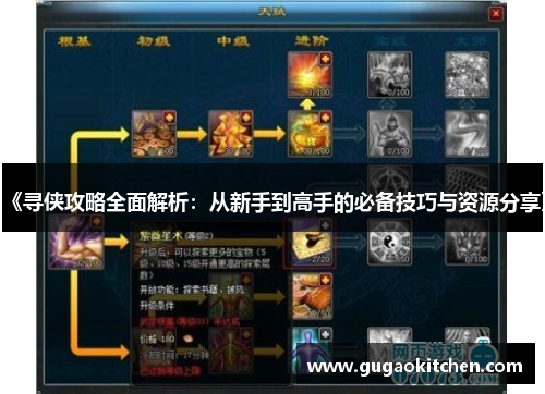 《寻侠攻略全面解析：从新手到高手的必备技巧与资源分享》